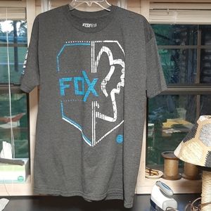 Fox Buckle Gray Short Sleeve Tee L